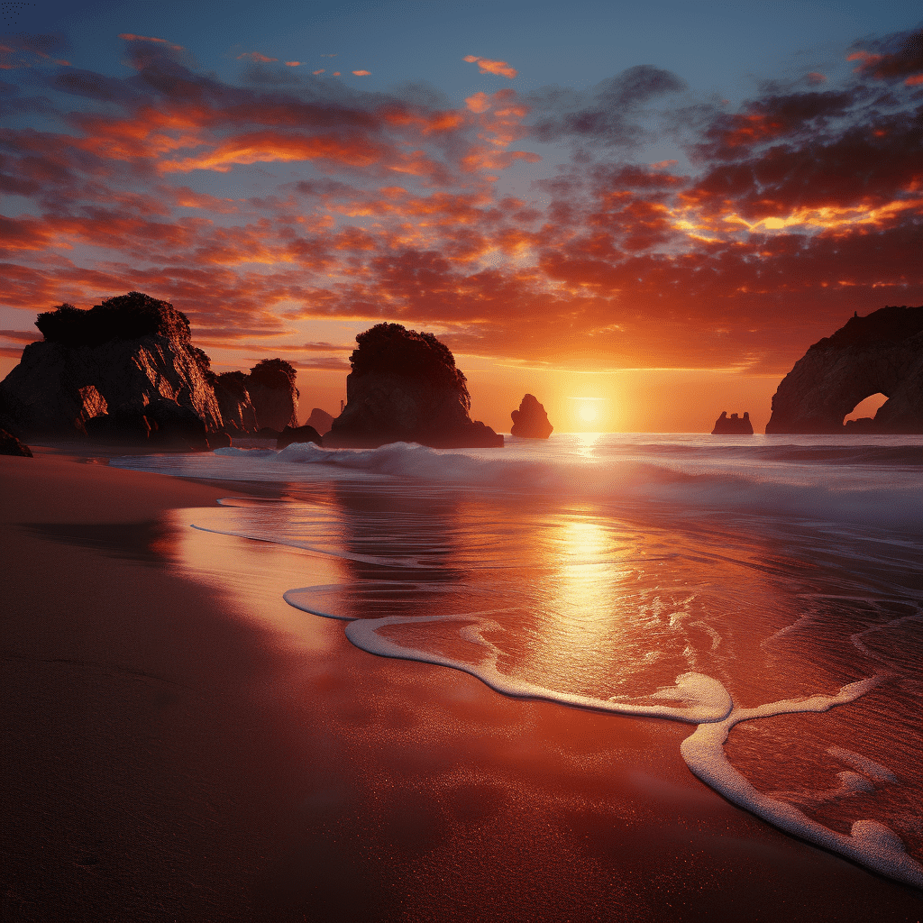 California Coast by Tahoe Blue Art.