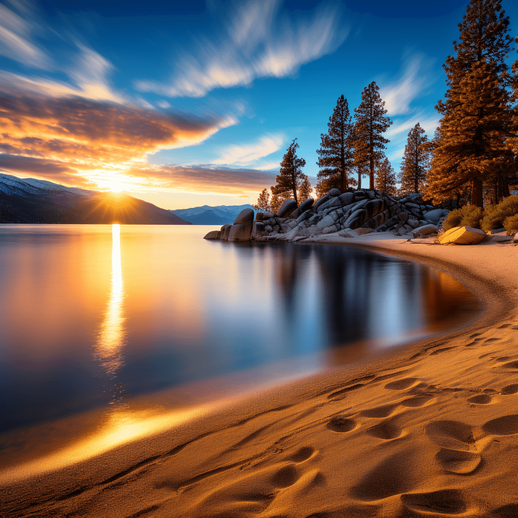 Lake Tahoe Summer by Tahoe Blue Art.