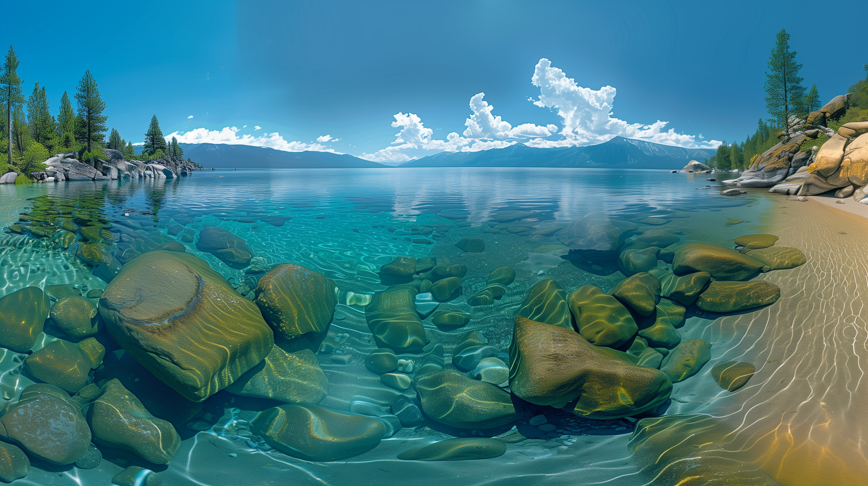 Tahoe's Transparent Shores, "Blue Haven" by Tahoe Blue Art.