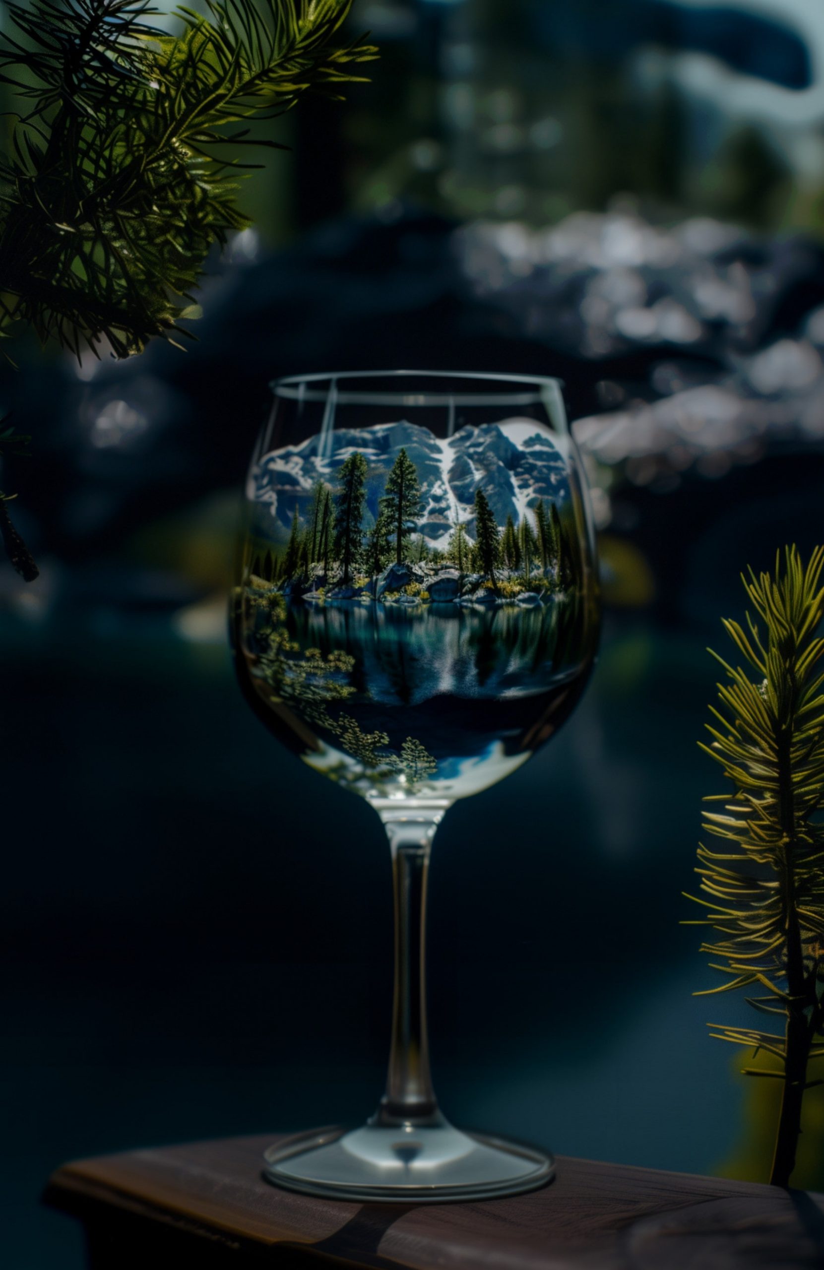 "A Toast to Nature" by Tahoe Blue Art.