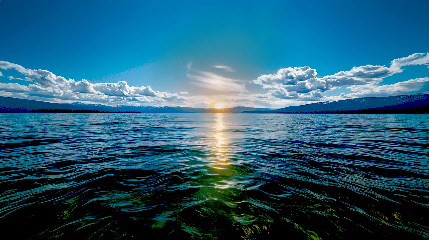 Sun-Lit Tahoe by Tahoe Blue Art.