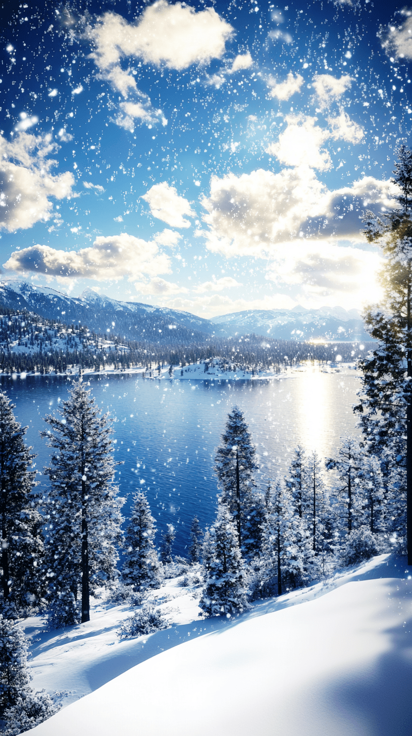 "Tahoe Winter Wonderland" by Tahoe Blue Art.