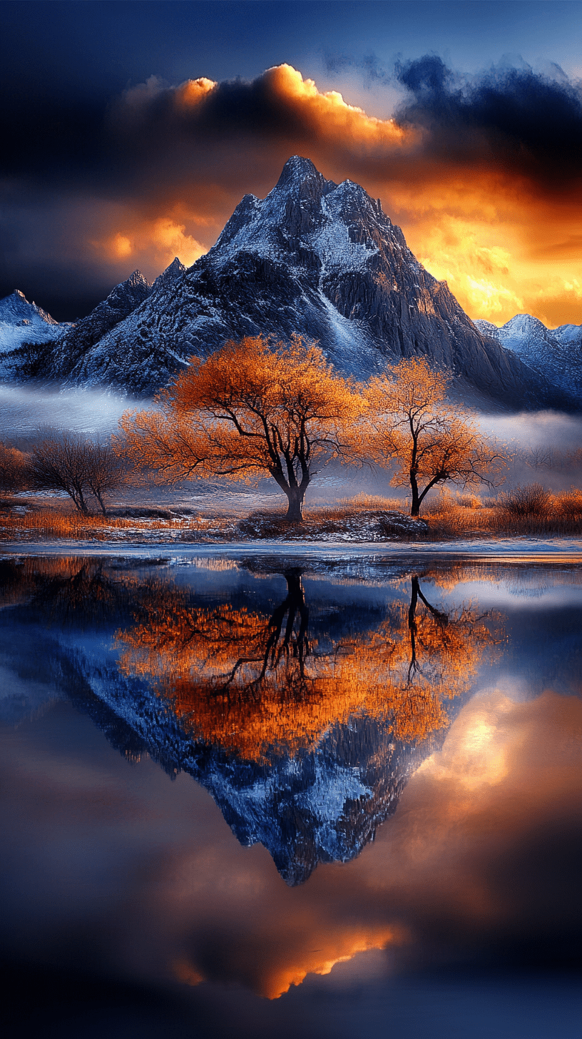 "Fiery Calm" Reflections Series.